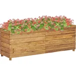 vidaXL Vyvýšený záhon 150x40x55 cm recyklované teakové dřevo a ocel