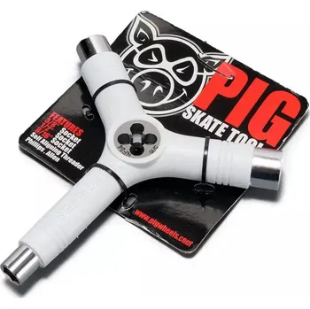 Skate klíč Pig Wheels Tri-Socket Threader Tool - White