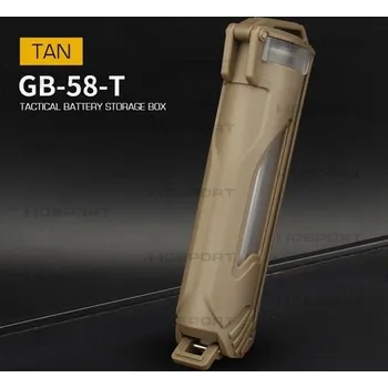 Baterie pro airsoftovou zbraň Taktický Molle box na baterie - pískový, Wosport
