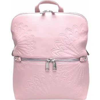 Kabelka Světle růžový dámský batoh s ornamenty Nelly