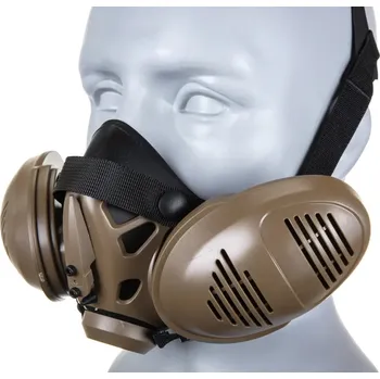 Speciální taktická maska "Respirator V2" replika - písková TAN, Wosport