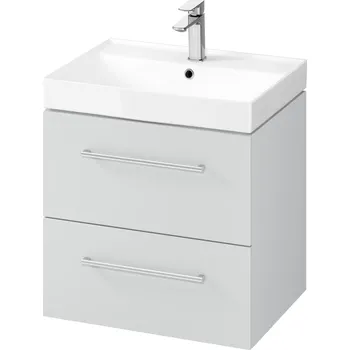 kielle Arkas I - Skříňka včetně umyvadla 60x57x44 cm, 2 zásuvky, šedá