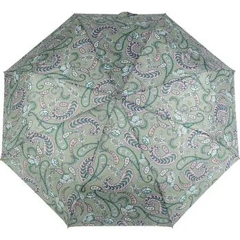 Deštník Dámský skládací vystřelovací deštník barevný - 3 zelenkavá