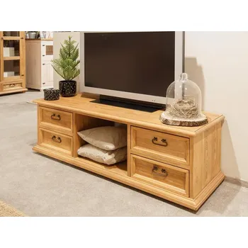 Jídelní stůl ARTEN (NANO Systems s.r.o.) Rustikální TV stolek POPRAD RTV06 (světlý/tmavý vosk)