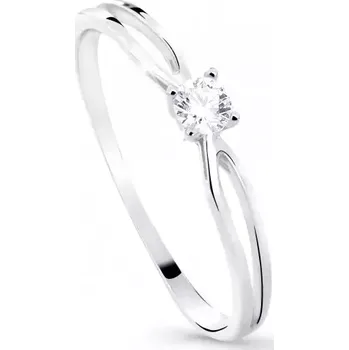 Prsten Jemný zásnubní prsten ze zlata