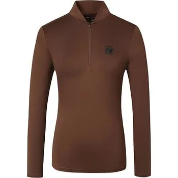 Dámské funkční tričko Covalliero S/S 2024, hnědá velikost XXL