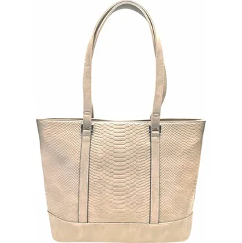 Kabelka Světle hnědá kabelka přes rameno s hadím vzorem Vickie