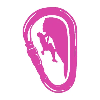 Samolepící dekorace SAMOLEPKA Horolezec 005 pravá karabina (16 - růžová) NA AUTO, NÁLEPKA, FÓLIE, POLEP, TUNING, VLASTNÍ TEXT, TISK, AUTOSAMOLEPKY.cz, POLEPY, OBRÁZEK, LOGO, SAMOLEPKY