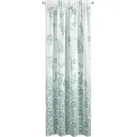 Eurofirany Clarissa závěs bílý/potisk větviček 140 x 270 cm