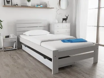 Dětská postel Zvýšená postel Paris s laťkovým roštem 80 x 200 cm bílá