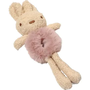 Flamenco Mystique Froté Gumička do Vlasů s Motivem Králíčka, Růžová, 24x12x3.5 cm