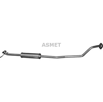 Výfukový systém Stredni tlumic vyfuku ASMET 05.196