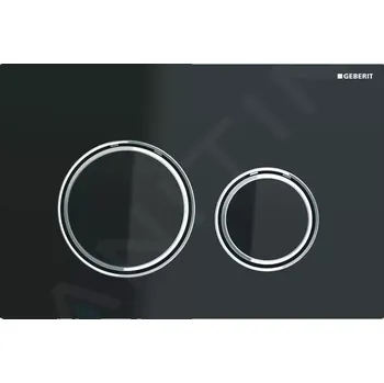 Geberit Sigma21 Ovládací tlačítko splachování, chrom/černé sklo, 115.884.SJ.1