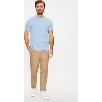 Oblečení a móda Gant T-Shirt Shield 2003184 Světle modrá Regular Fit M