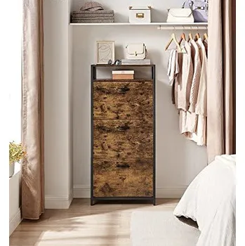 Botník Botník se třemi sklápěcími policemi | rustikální hnědá