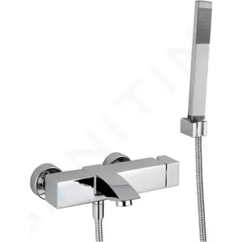 Vodovodní baterie Paffoni Level Vanová baterie s příslušenstvím, chrom, LEC026CR