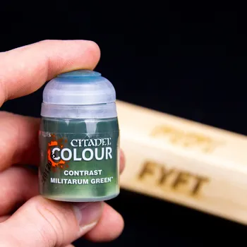 Modelářská barva Citadel Contrast: Militarum Green 18ml