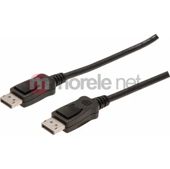 Video kabel Digitus DisplayPort - DisplayPort kabel 1m černý (AK340100010S)