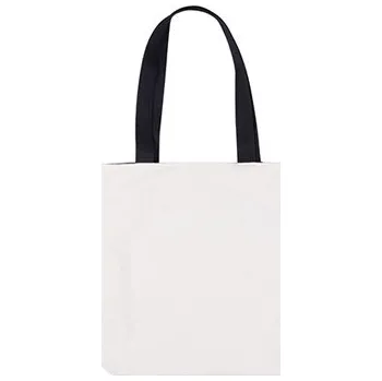 Taška s černými popruhy a vnitřní kapsou na zip 34x38 cm sublimace termotransfer