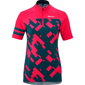 Cyklistické oblečení Dres cyklo Gonso Ceniga Velikost: 40 růžová/tmavě modrá