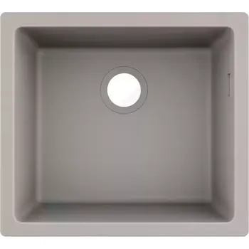 Granitový dřez Hansgrohe Dřezy Podstavný granitový dřez S510-U450, betonová šedá, 43431380