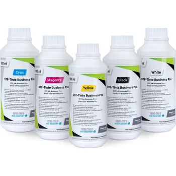 Inkoust DTF Business Pro na potisk bavlny, azurová 500 ml - DOPRODEJ