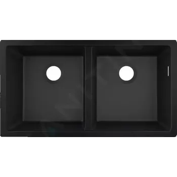 Granitový dřez Hansgrohe Dřezy Podstavný granitový dřez S510-U770, grafitová černá, 43434170