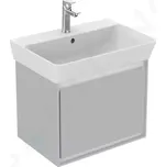 Ideal Standard Connect Air Skříňka pod umyvadlo Cube 55 cm, 48x41x40 cm, lesklá světlá šedá/bílá mat, E0844EQ
