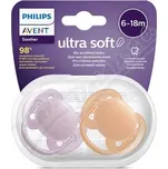 Philips AVENT Šidít.Ultrasoft 6-18m dívka 2ks