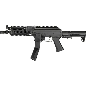 Airsoftová zbraň Airsoftová zbraň TX Baby - ocelová, černá, 2x zásobník, ZK-PDW-9MM, LCT