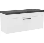 Botník s lavicí PARMA BÍLÁ