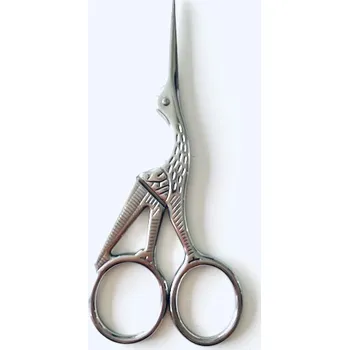 Nůžky čáp stříbrné větší