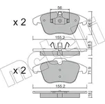 Sada brzdových destiček, kotoučová brzda METELLI 22-0675-5