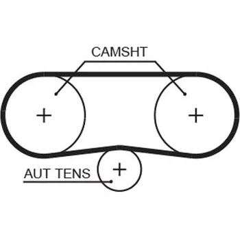 Rozvod motoru Ozubený řemen GATES 5516XS GT 5516XS