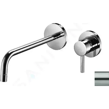 Vodovodní baterie Paffoni Light Umyvadlová baterie pod omítku s tělesem, 2-otvorová instalace, nerez, LIG105ST70