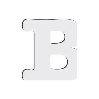 Dekorativní písmeno "B", MDF - sublimace termotransfer
