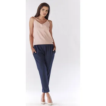 Halenka na ramínka A190 Barva: Pudrová, Velikost: L