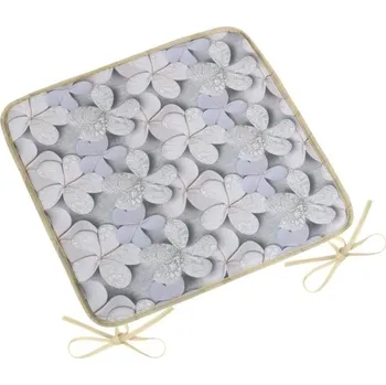 Podsedák Bellatex Sedák DITA hladký 40x40 cm hladký Květ šedá