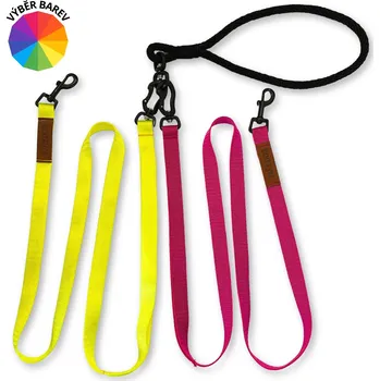 Vodítko pro psa Nezamotávací vodítko PafDog® pro 2 psy, 7 délek, výběr barev DÉLKA: 1m