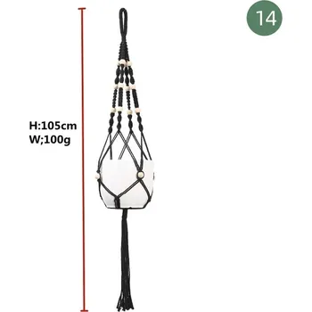 Květináč Závěsný ručně pletený obal na květináč | Závěsné macrame - 14