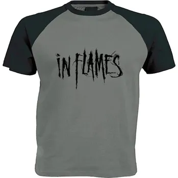 Pánské tričko šedo černé triko In Flames