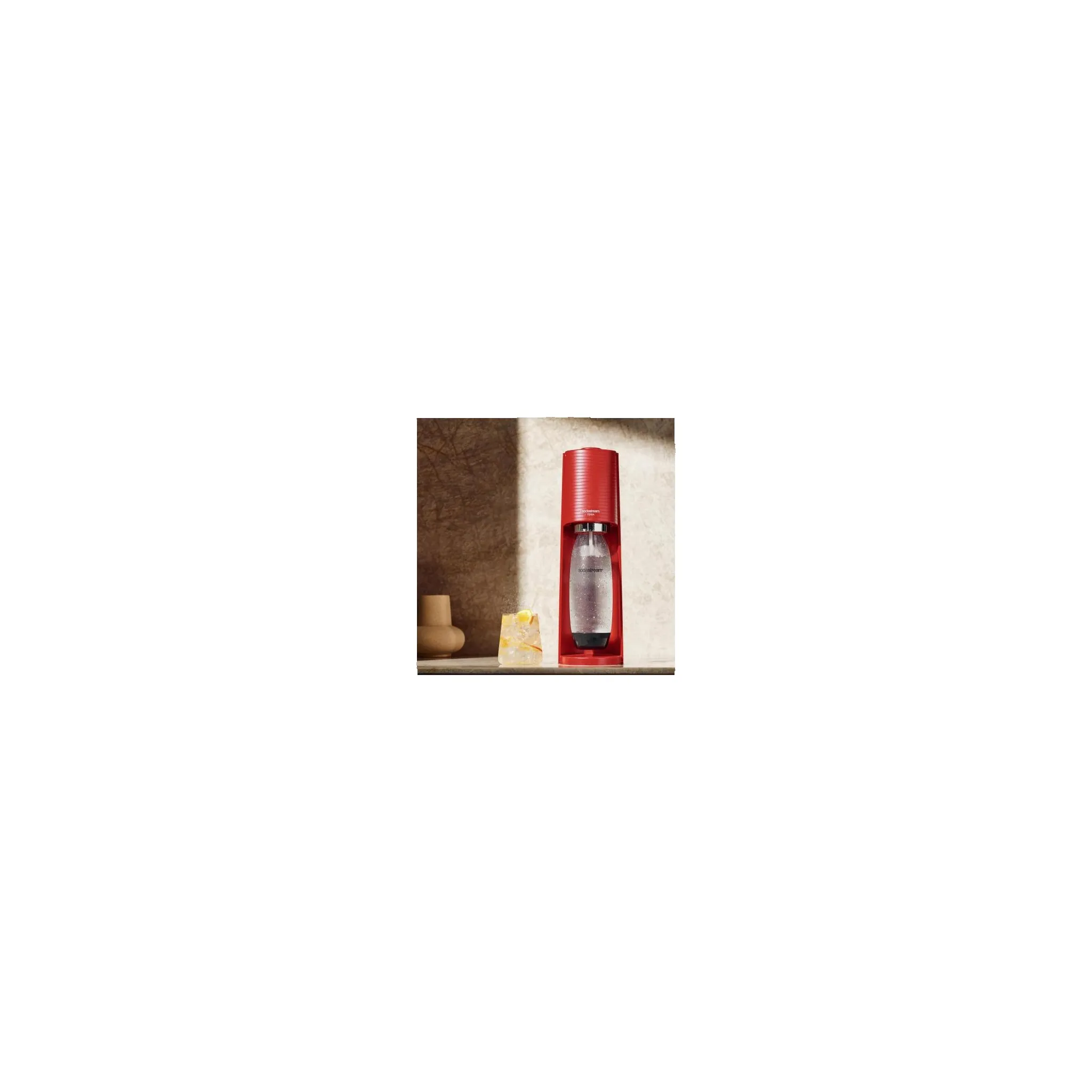 Fotografie 6 - Výrobník sody SodaStream Terra červený + 1 lahev