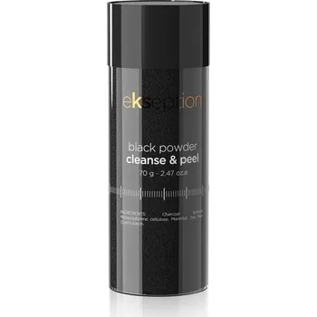 Pleťový peeling EKSEPTION Black Powder - prášek pro exfoliaci a detoxikaci pleti 180 g
