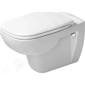 Klozet Duravit D-Code Závěsné WC, Rimless, sedátko SoftClose, bílá, 45700900A1