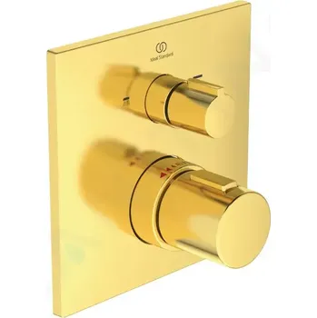 Vodovodní baterie Ideal Standard CeraTherm Termostatická vanová baterie pod omítku, Brushed Gold, A7522A2