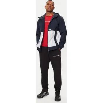 Pánské oblečení PÁNSKÁ BUNDA HELLY HANSEN RIG RAIN NEPROMOKAVÁ MEMBRÁNA TMAVĚ MODRÁ L