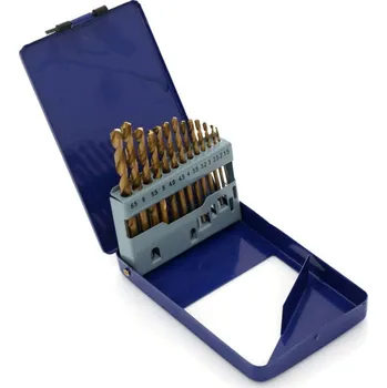 Vrták Titanové vrtáky HSS 1,5 - 6,5mm do železa, sada 13ks, Tagred TA1033