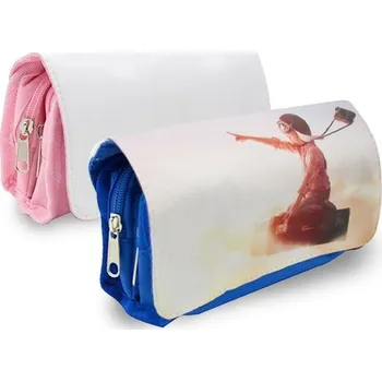 Penál Plátěné školní pouzdro - růžová sublimace termotransfer