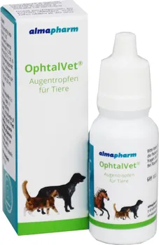 Lék pro psa a kočku almapharm OphtalVet oční kapky pro zvířata 15 ml
