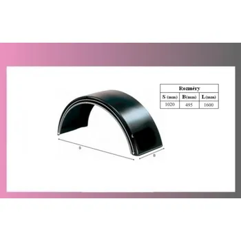 Blatník karosérie blatník plast.1020x495x1600-A31